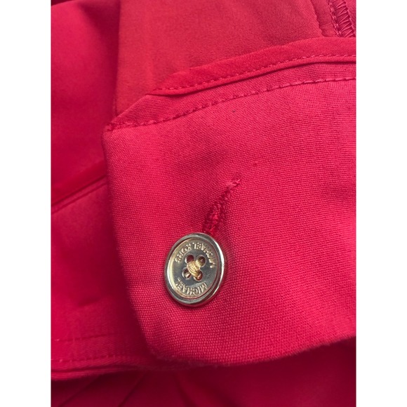 Michael Kors Samantha Red Ankle Pants Plus Size 24W Straight Leg Trousers - Picture 9 of 12